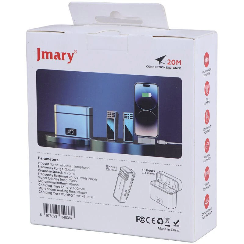 میکروفون یقه ای بی سیم Jmary MW-15 Type-C