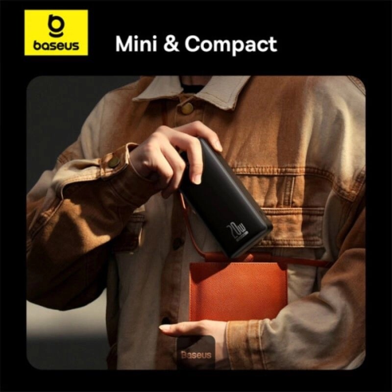 پاور بانک فست شارژ باسئوس LifePo4 PPLP184 PD 20W ظرفیت 18400 میلی آمپر ساعت