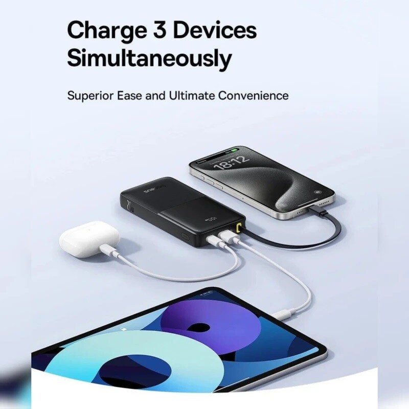 پاور بانک فست شارژ باسئوس Bipow 2 P10077101113 PD 20W ظرفیت 20000 میلی آمپر ساعت