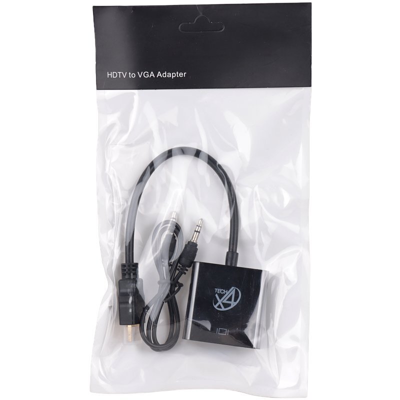 تبدیل X4Tech HDMI To VGA + کابل صدا