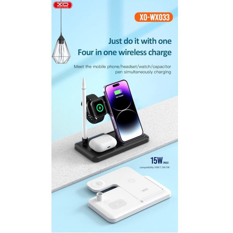 هولدر و شارژر وایرلس 15 وات ایکس او XO-WX033