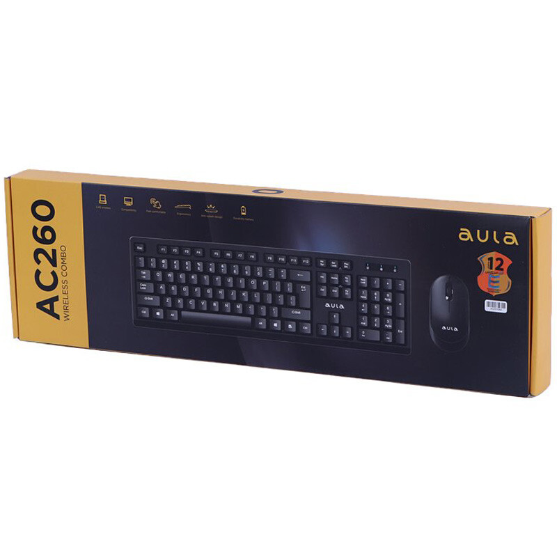 کیبورد و موس بی سیم آئولا AC260