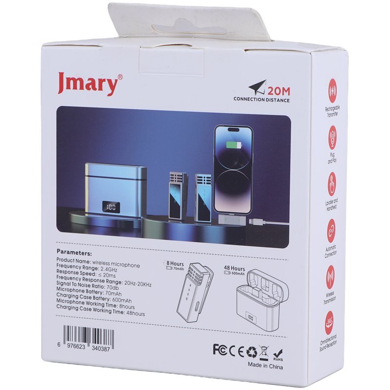 میکروفون یقه ای بی سیم Jmary MW-15 Lightning