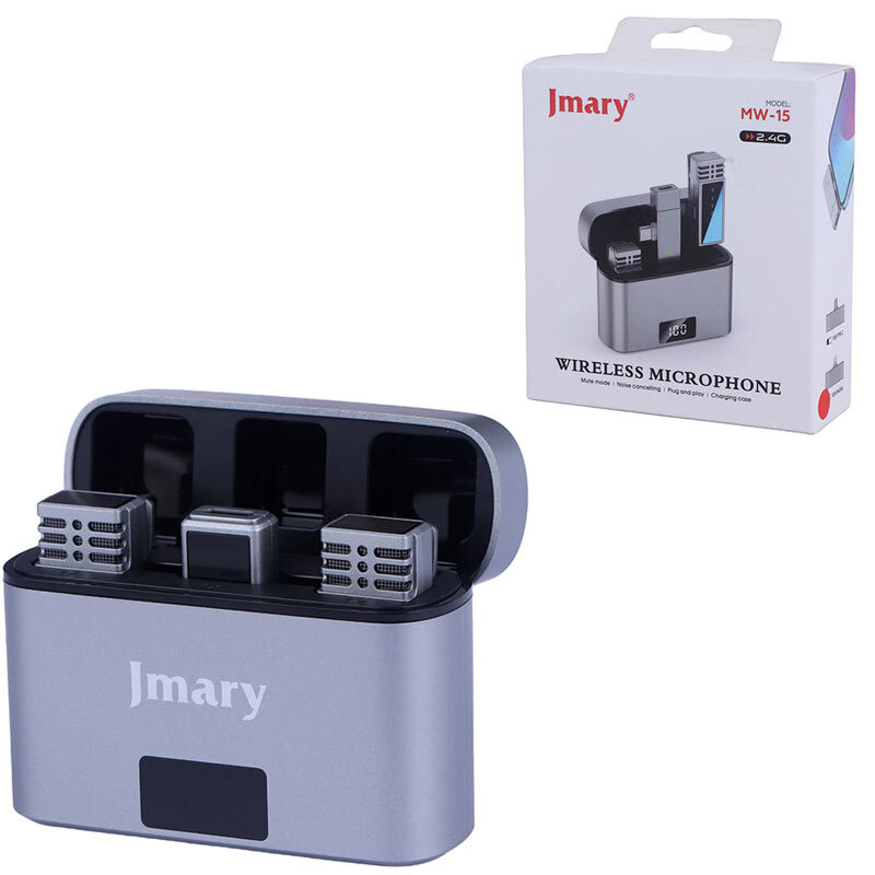 میکروفون یقه ای بی سیم Jmary MW-15 Lightning
