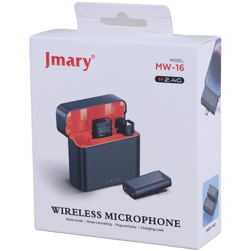 میکروفون یقه ای بی سیم Jmary MW-16 Type-C / Lightning
