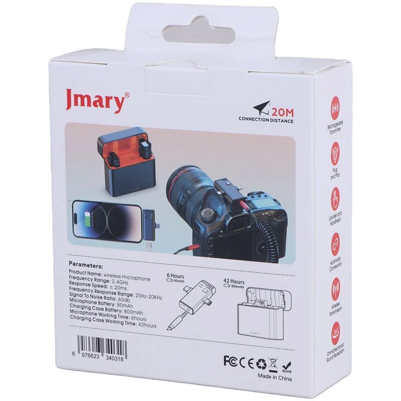 میکروفون یقه ای بی سیم Jmary MW-16