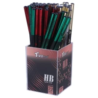 مداد مشکی طرح دار تیزو بسته 72 عددی
