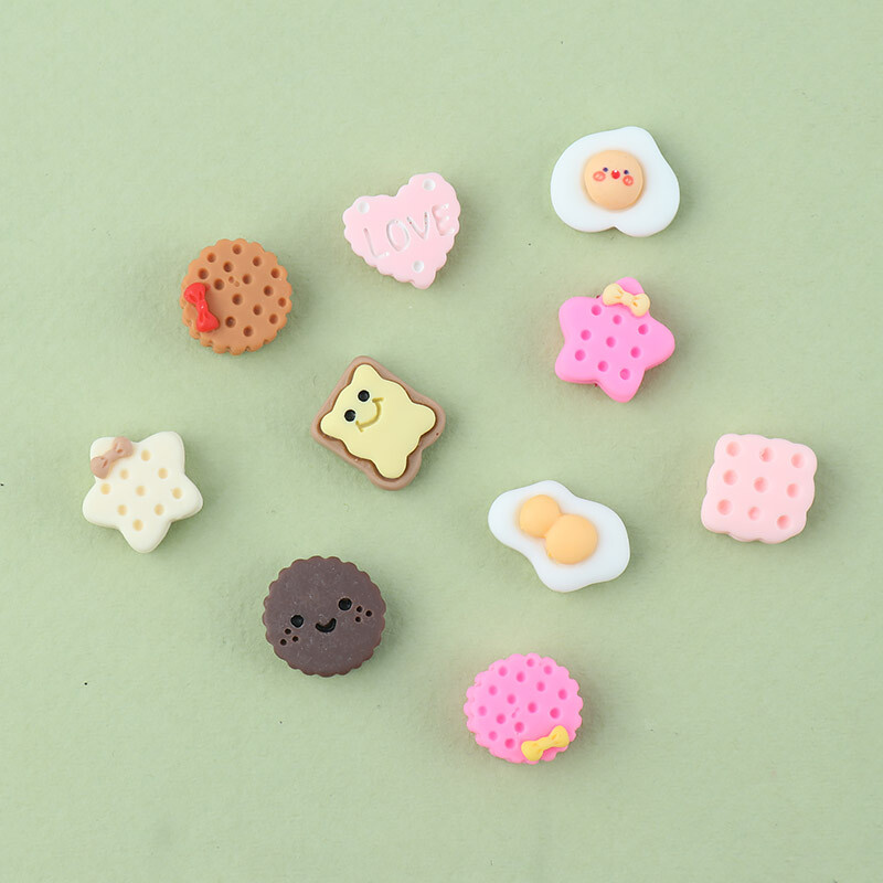 استیکر برجسته فانتزی موبایل طرح خوراکی بسته 10 عددی