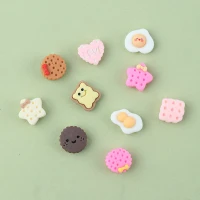 استیکر برجسته فانتزی موبایل طرح خوراکی بسته 10 عددی