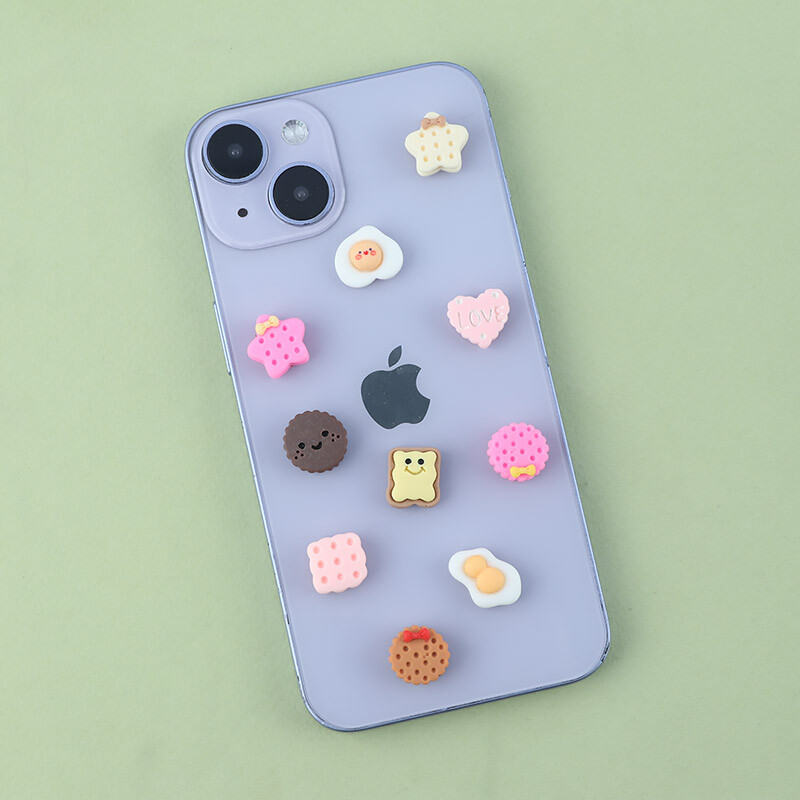 استیکر برجسته فانتزی موبایل طرح خوراکی بسته 10 عددی