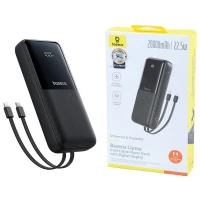 پاور بانک فست شارژ باسئوس Lipow P10079102123 22.5W ظرفیت 20000 میلی آمپر ساعت