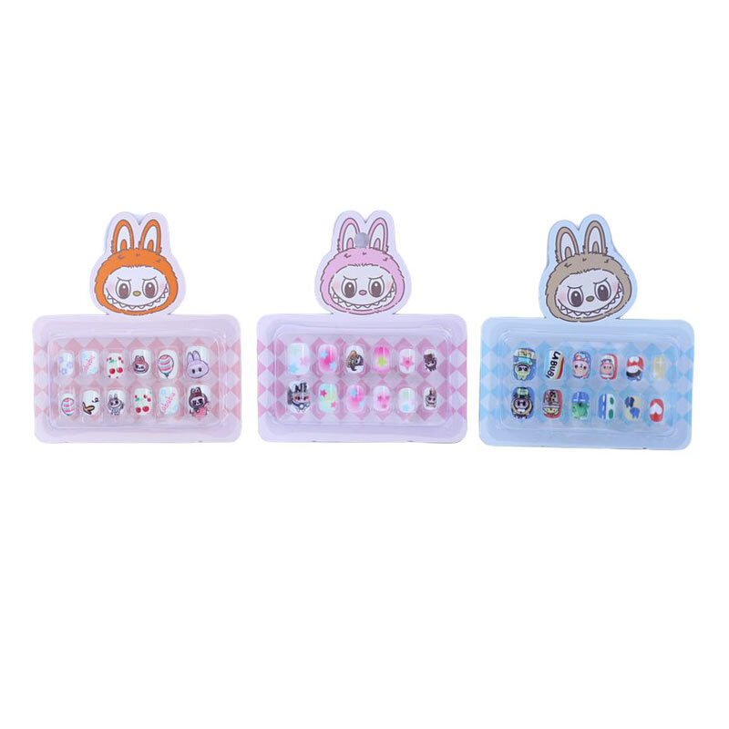 ناخن مصنوعی کودک طرح لبوبو 2532 بسته 12 عددی کد 3