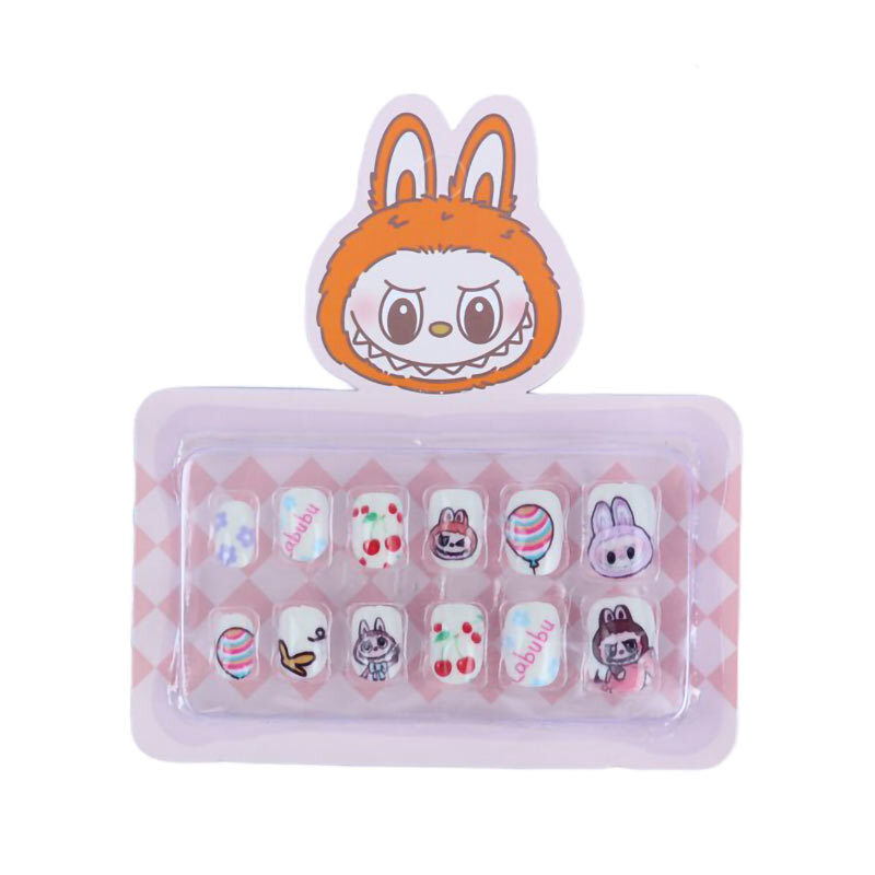 ناخن مصنوعی کودک طرح لبوبو 2532 بسته 12 عددی کد 3