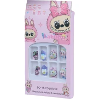 ناخن مصنوعی کودک طرح لبوبو LY-072 بسته 12 عددی کد 4