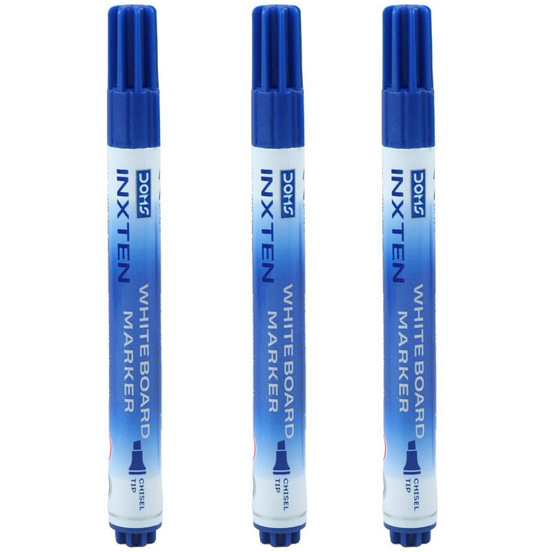 ماژیک وایت برد دامس نوک تخت Inxten بسته 12 عددی