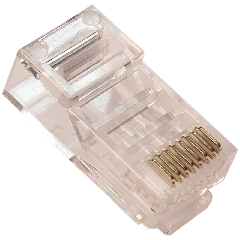 سوکت شبکه Knet K-N105 RJ45 Cat6 SFTP بسته 100 عددی