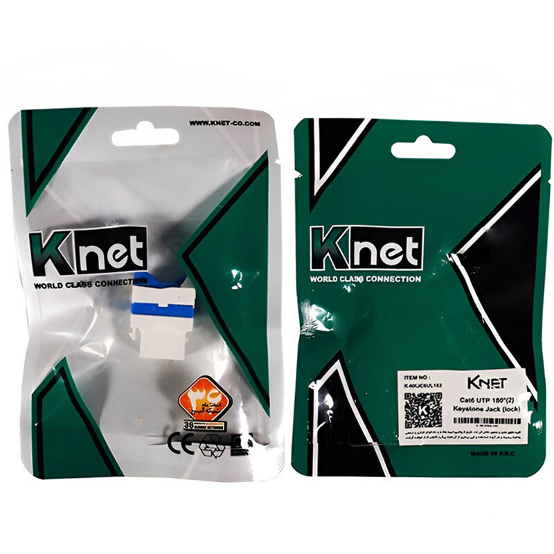 کیستون جک قفلی 180 درجه K-net K-N1083 Cat6
