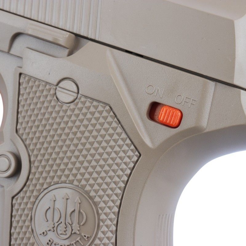 ست اسباب بازی تفنگ کلت صدا خفه کن تیر ژله ای مخزن دار شارژی Yusheng NO.YS-2F Beretta کد 115