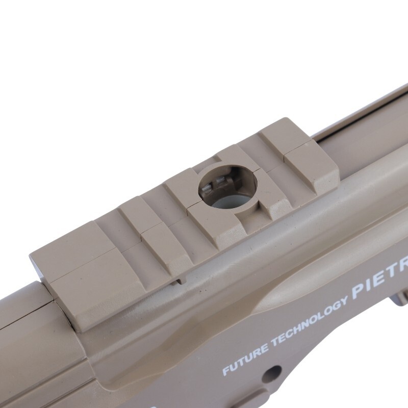 ست اسباب بازی تفنگ کلت صدا خفه کن تیر ژله ای مخزن دار شارژی Yusheng NO.YS-2F Beretta کد 115