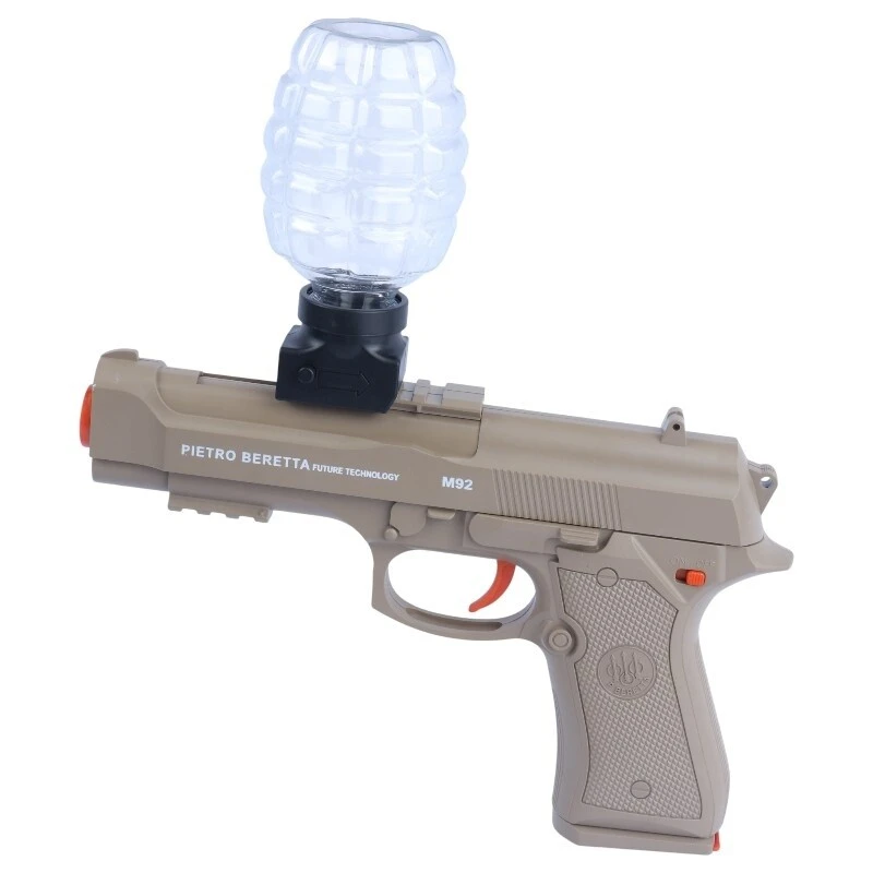 تفنگ کلت اسباب بازی صدا خفه کن تیر ژله ای شارژی Yusheng NO.YS-2F Beretta کد 115