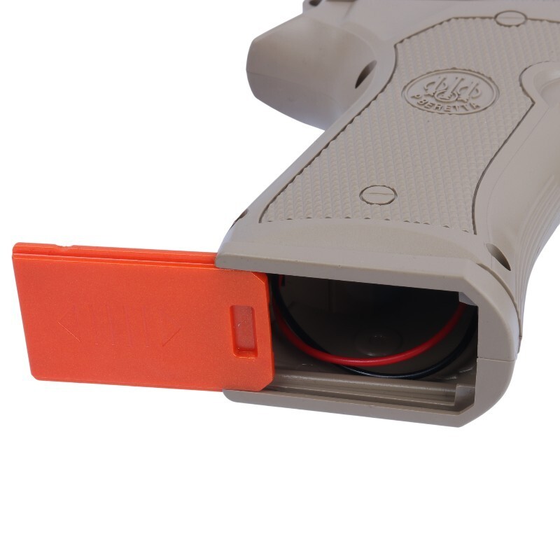 ست اسباب بازی تفنگ کلت صدا خفه کن تیر ژله ای مخزن دار شارژی Yusheng NO.YS-2F Beretta کد 115