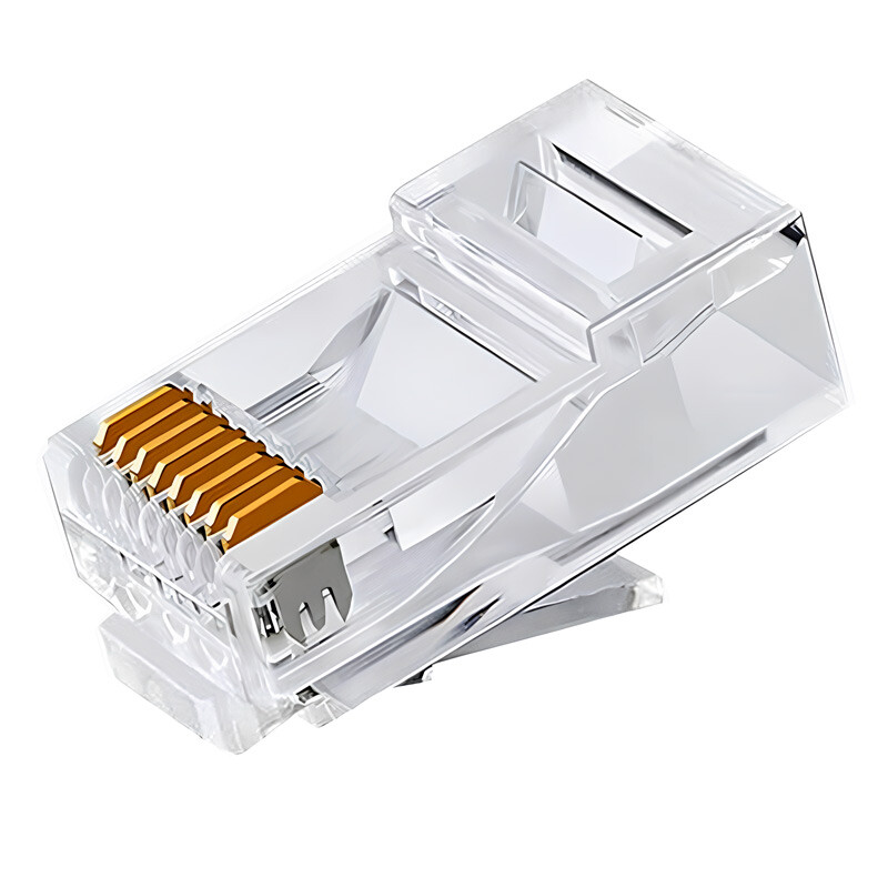سوکت شبکه میان گذر Knet K-N108 RJ45 Cat6 UTP بسته 100 عددی