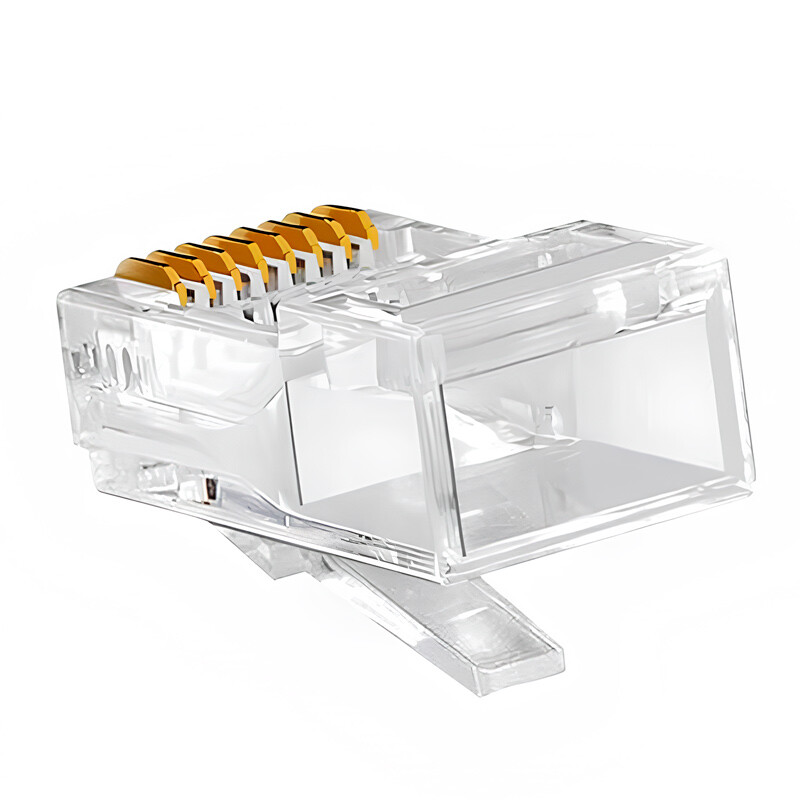 سوکت شبکه میان گذر Knet K-N108 RJ45 Cat6 UTP بسته 100 عددی