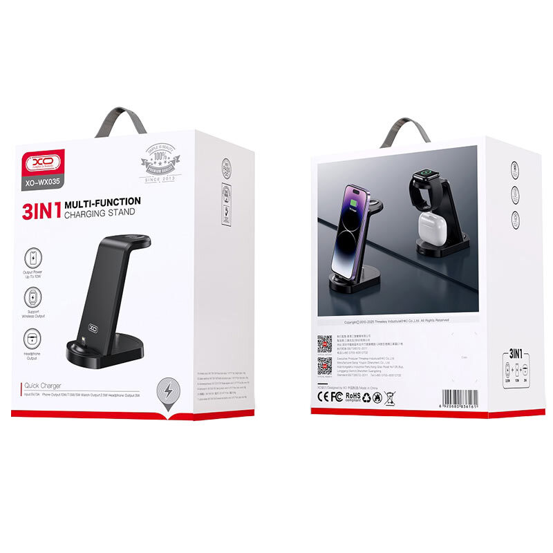 هولدر و شارژر وایرلس 10 وات ایکس او XO-WX035