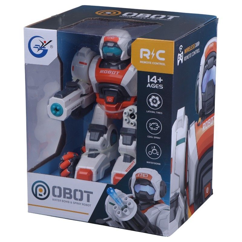 ربات کنترلی مبارز چرخ کپسولی تیر ژله ای دودزا NO.288A-4 کد 54