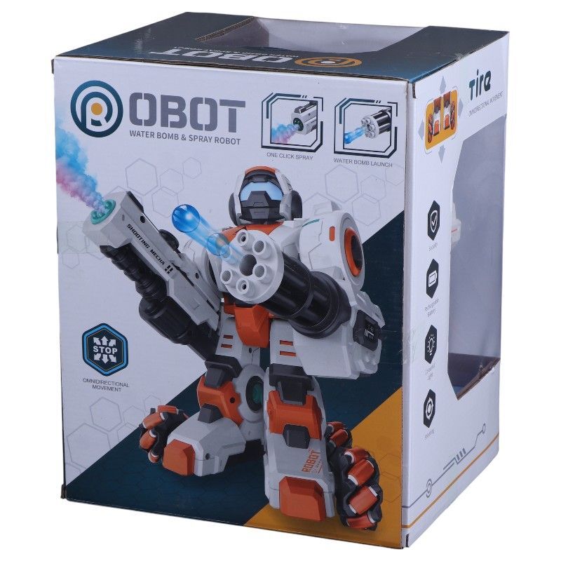 ربات کنترلی مبارز چرخ کپسولی تیر ژله ای دودزا NO.288A-4 کد 54