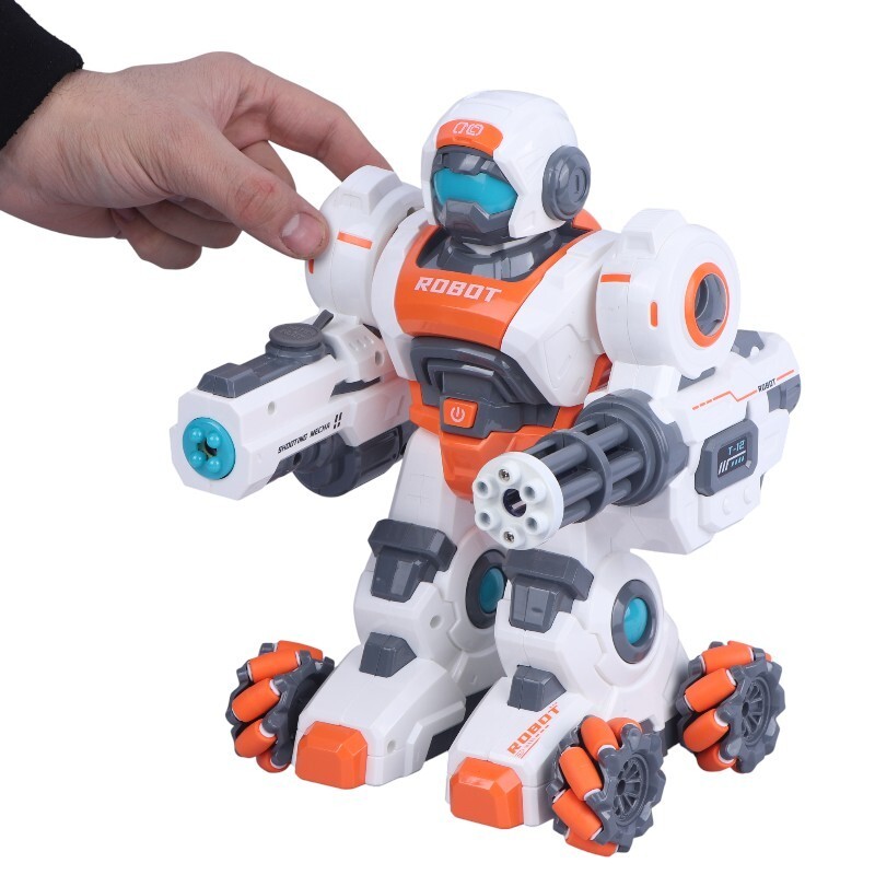 ربات کنترلی مبارز چرخ کپسولی تیر ژله ای دودزا NO.288A-4 کد 54