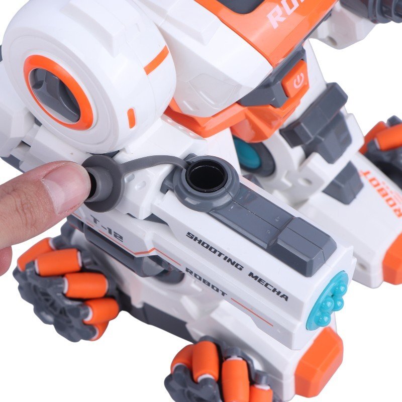 ربات کنترلی مبارز چرخ کپسولی تیر ژله ای دودزا NO.288A-4 کد 54