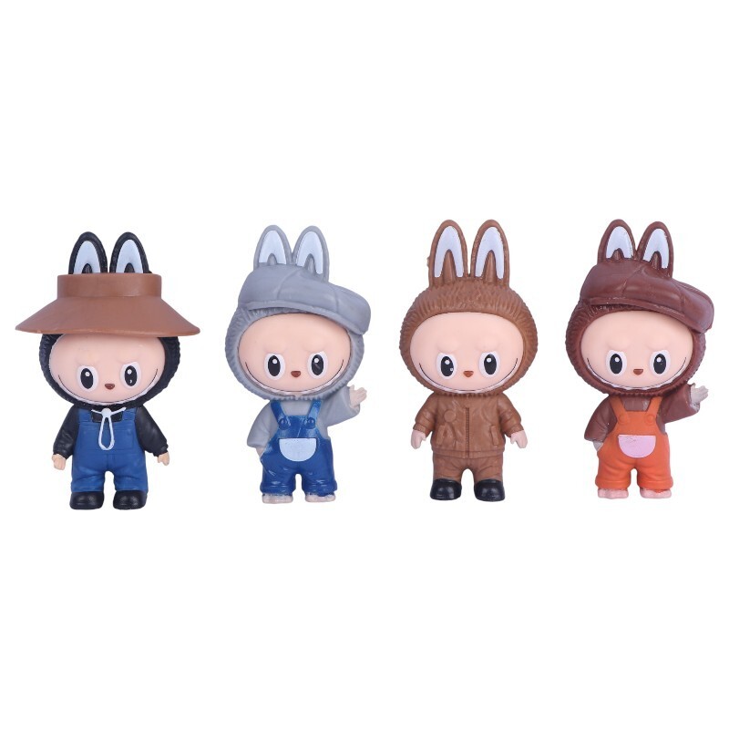 عروسک سیلیکونی لبوبو کد 12 بسته 4 عددی