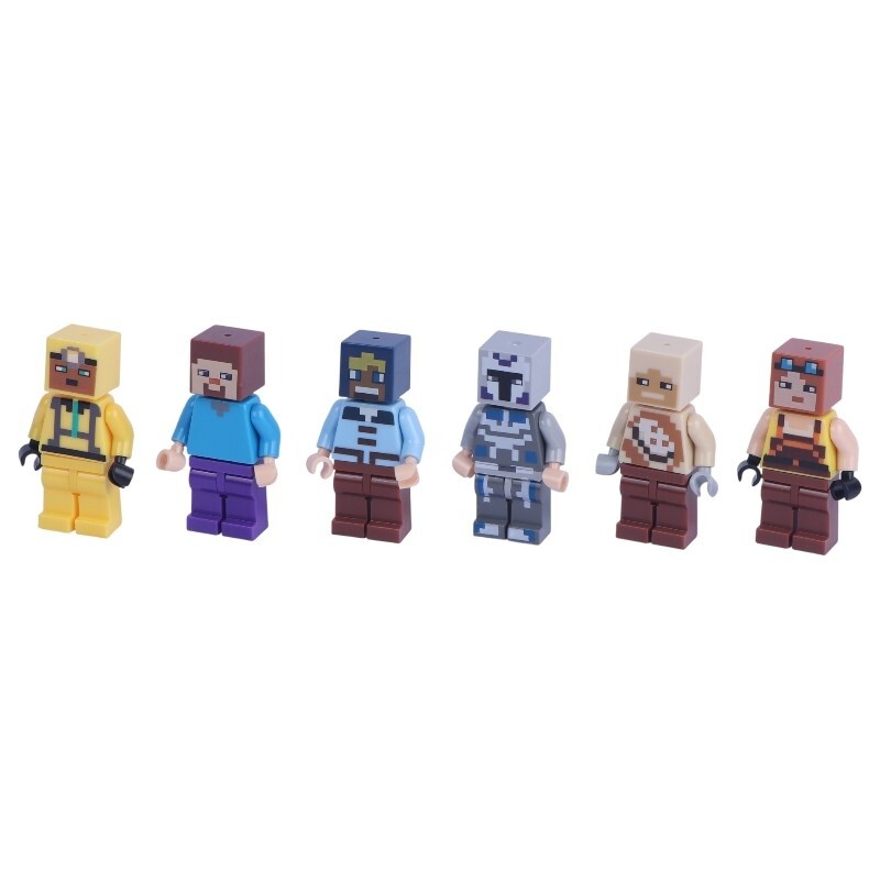 مینی فیگور شخصیت های ماینکرافت NO.4018 بسته 12 عددی