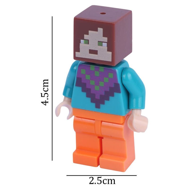 مینی فیگور شخصیت های ماینکرافت NO.4018 بسته 12 عددی