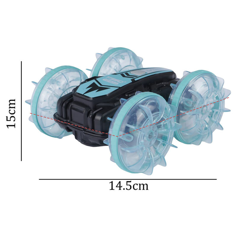 ماشین کنترلی شارژی دیوانه 4 چرخ رنگی آب و خاک Stunt Behtoys 103 کد 103