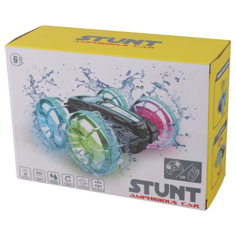 ماشین کنترلی شارژی دیوانه 4 چرخ رنگی آب و خاک Stunt Behtoys 103 کد 103