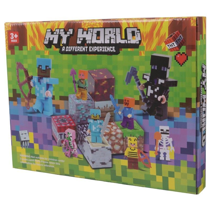 مینی فیگور شخصیت های ماینکرافت No 23203 بسته 18 عددی