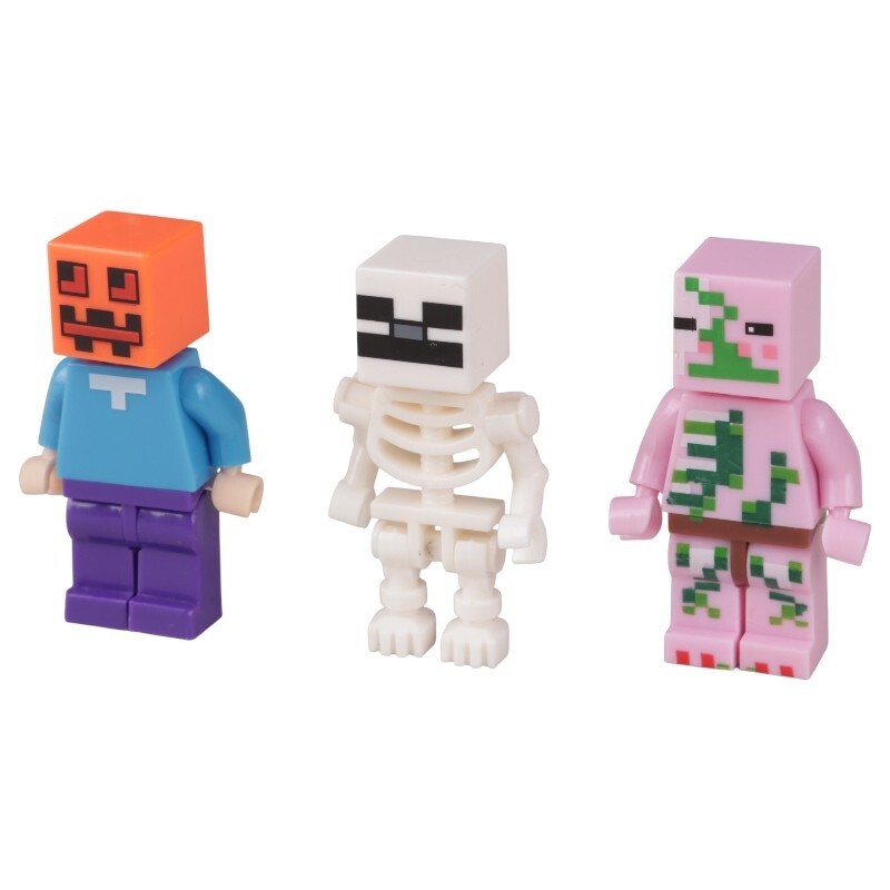 مینی فیگور شخصیت های ماینکرافت No 23203 بسته 18 عددی