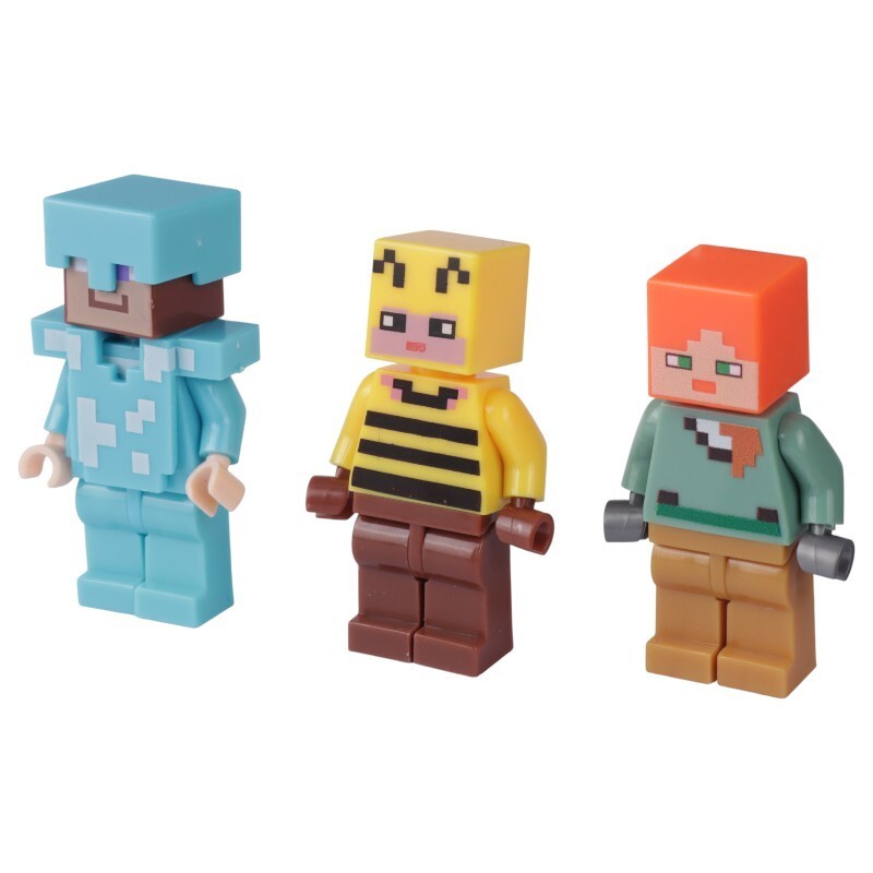 مینی فیگور شخصیت های ماینکرافت No 23203 بسته 18 عددی