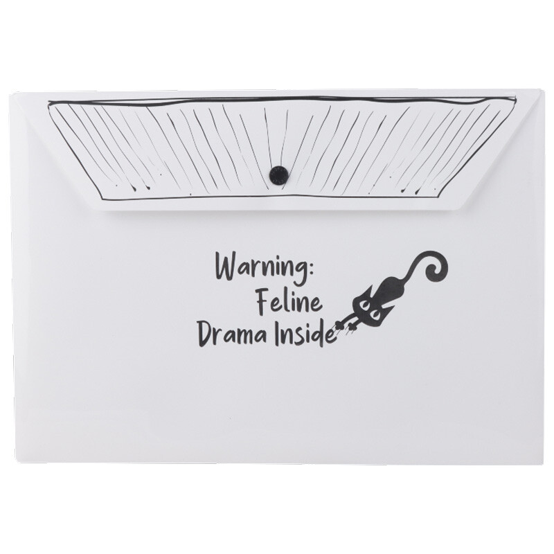 پوشه دکمه دار طرح گربه پاپکو Papco DB-4215 A4