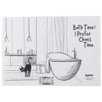 پوشه دکمه دار طرح گربه پاپکو Papco DB-4215 A4