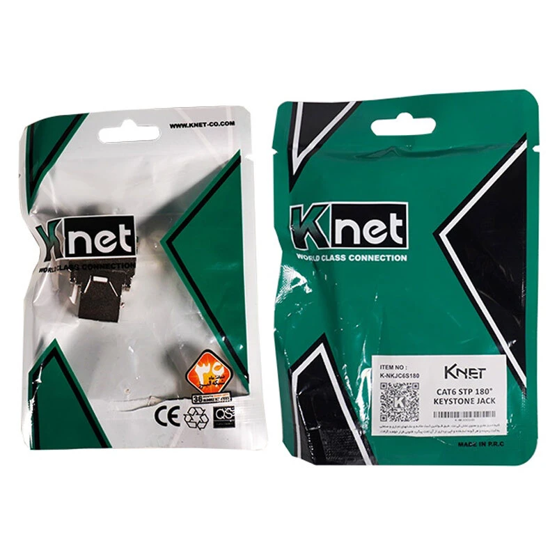 کیستون توکار 180 درجه K-net K-N1119 CAT6 STP