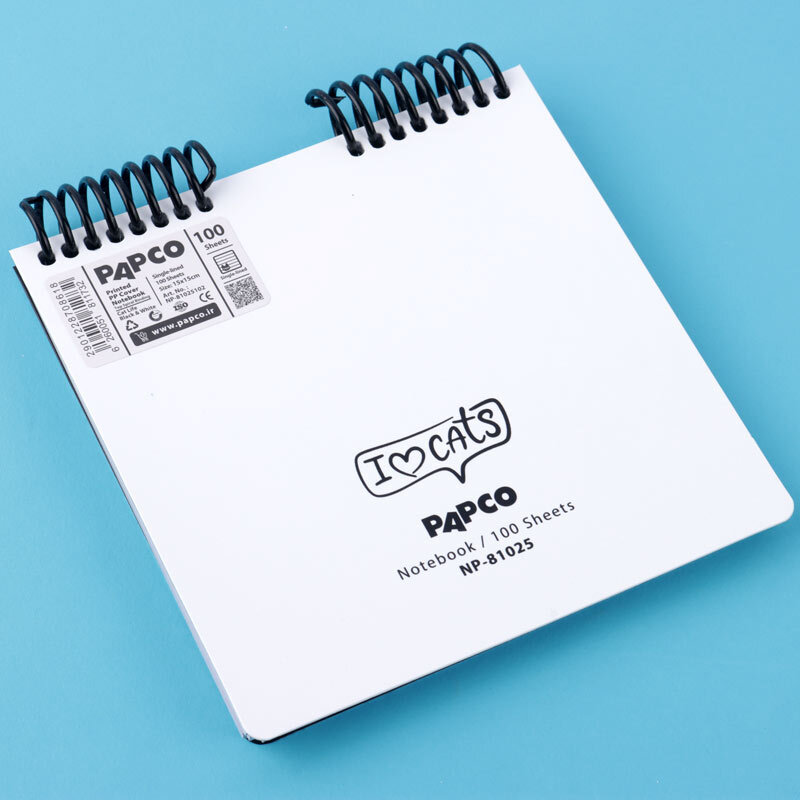 دفترچه یادداشت 100 برگ پاپکو NP-81025 بالا بازشو