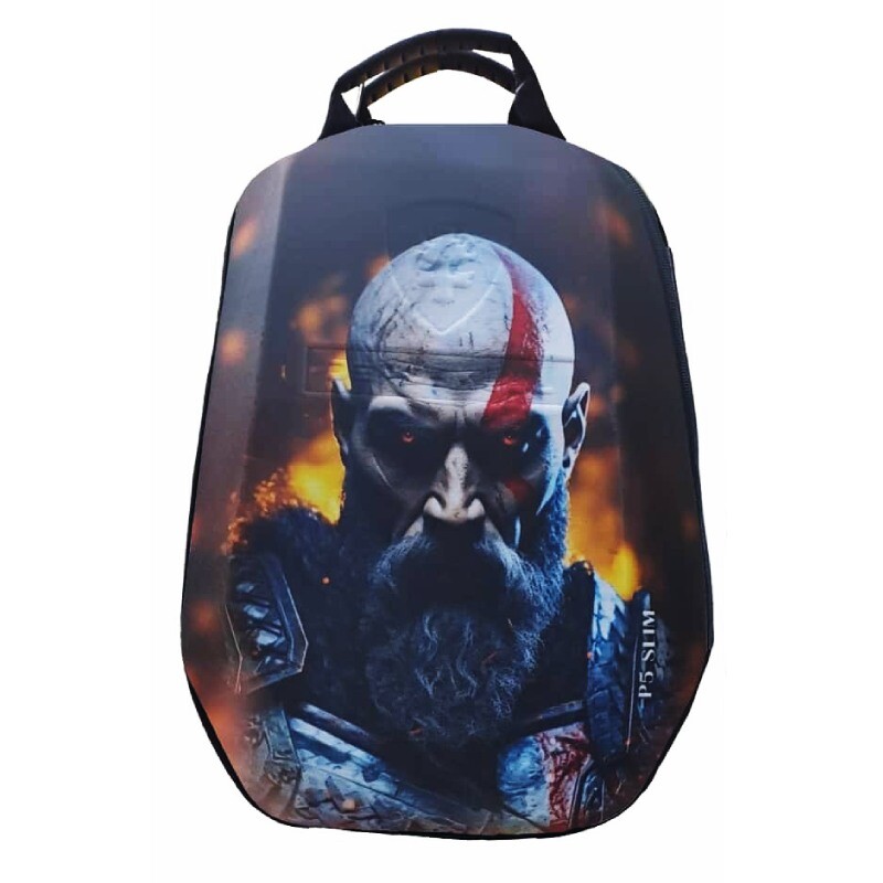 کیف کوله ای کنسول بازی Deadskull PS5 Slim طرح God Of War کد 2