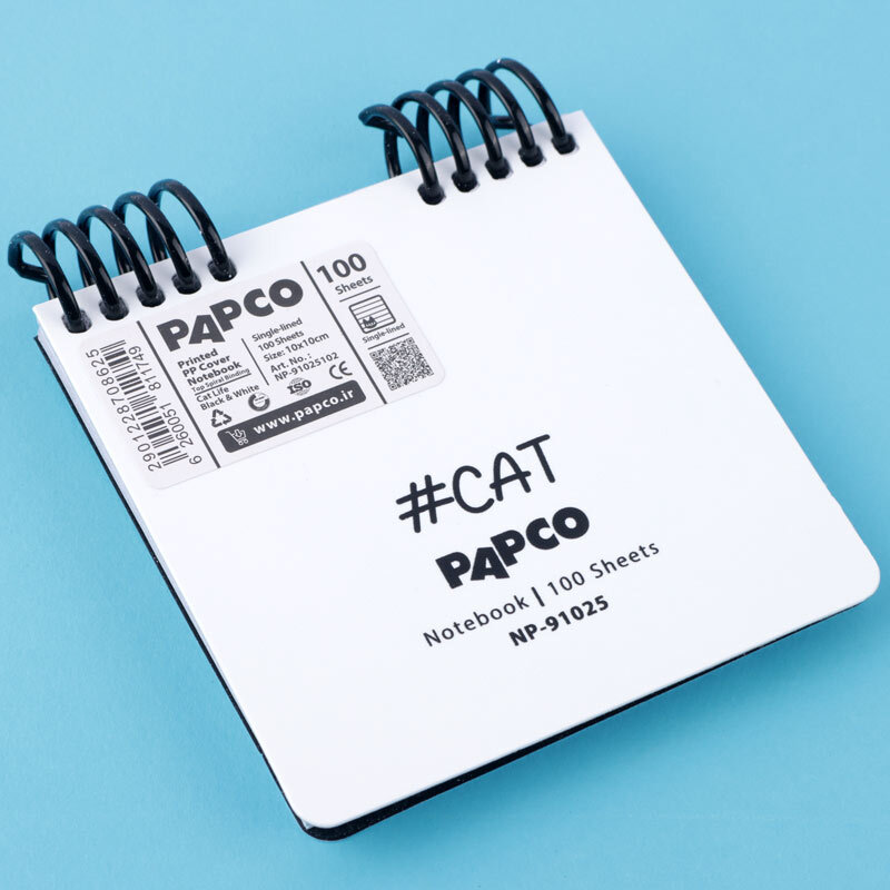 دفترچه یادداشت 100 برگ پاپکو NP-91025 بالا بازشو