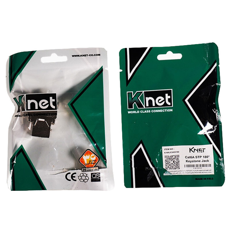 کیستون توکار 180 درجه Knet K-N1116 CAT6A STP