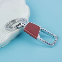 جاکلیدی فلزی چرمی طرح گیره کد 3