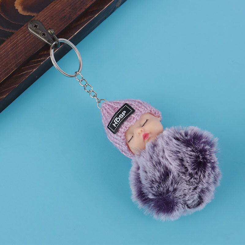 جاکلیدی عروسک پشمی کلاه دار