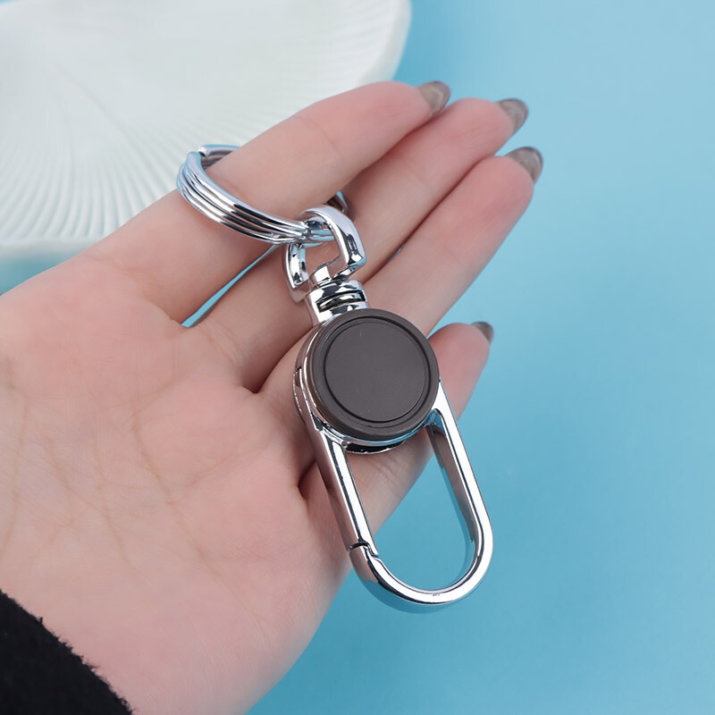 جاکلیدی فلزی دو حلقه گرد